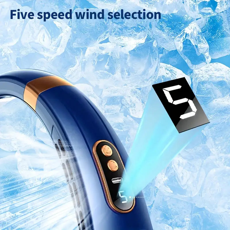 Portable USB Rechargeable Neck Fan